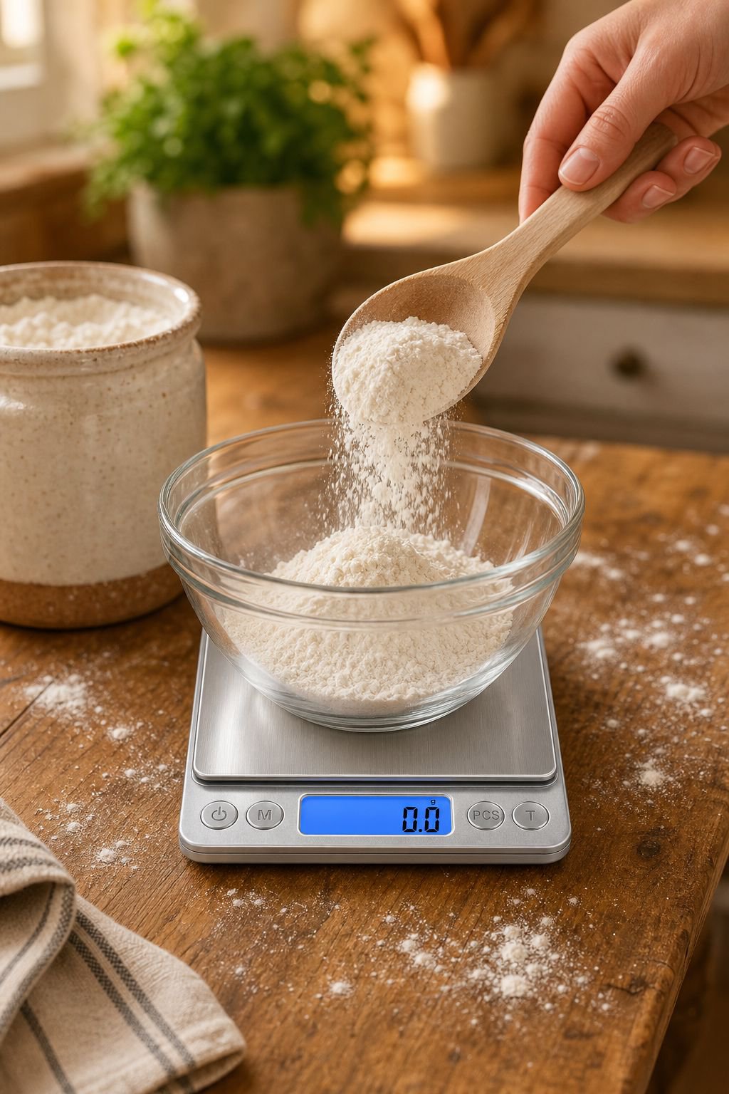 Balanza electrónica multifuncional para cocina doméstica y repostería, acero inoxidable
