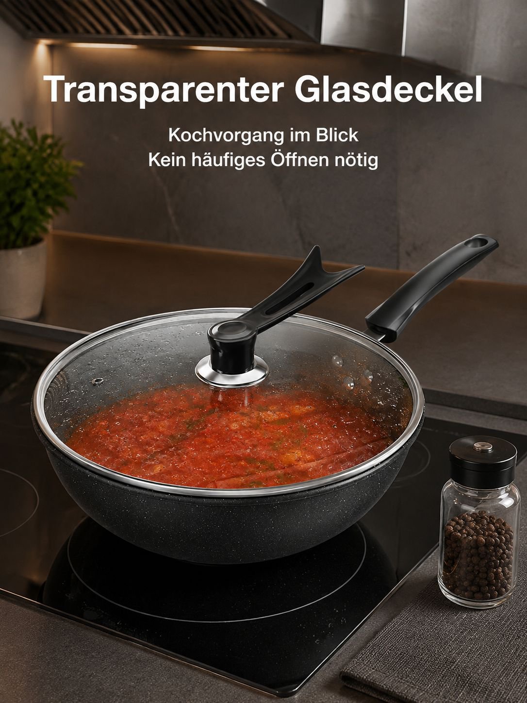 Modernes Küchengerät – Maifan-Steinwok