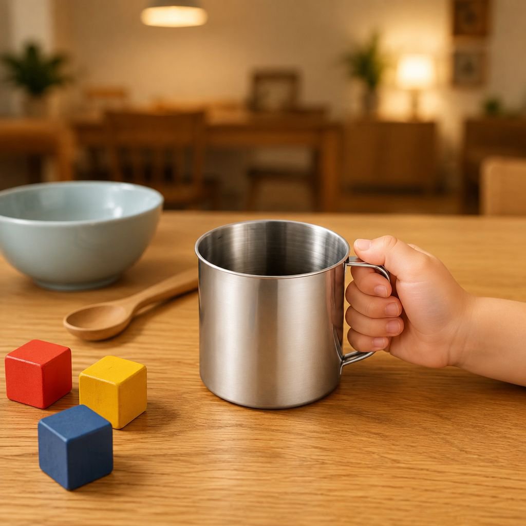 tea cup with lid suitable for children and elderly