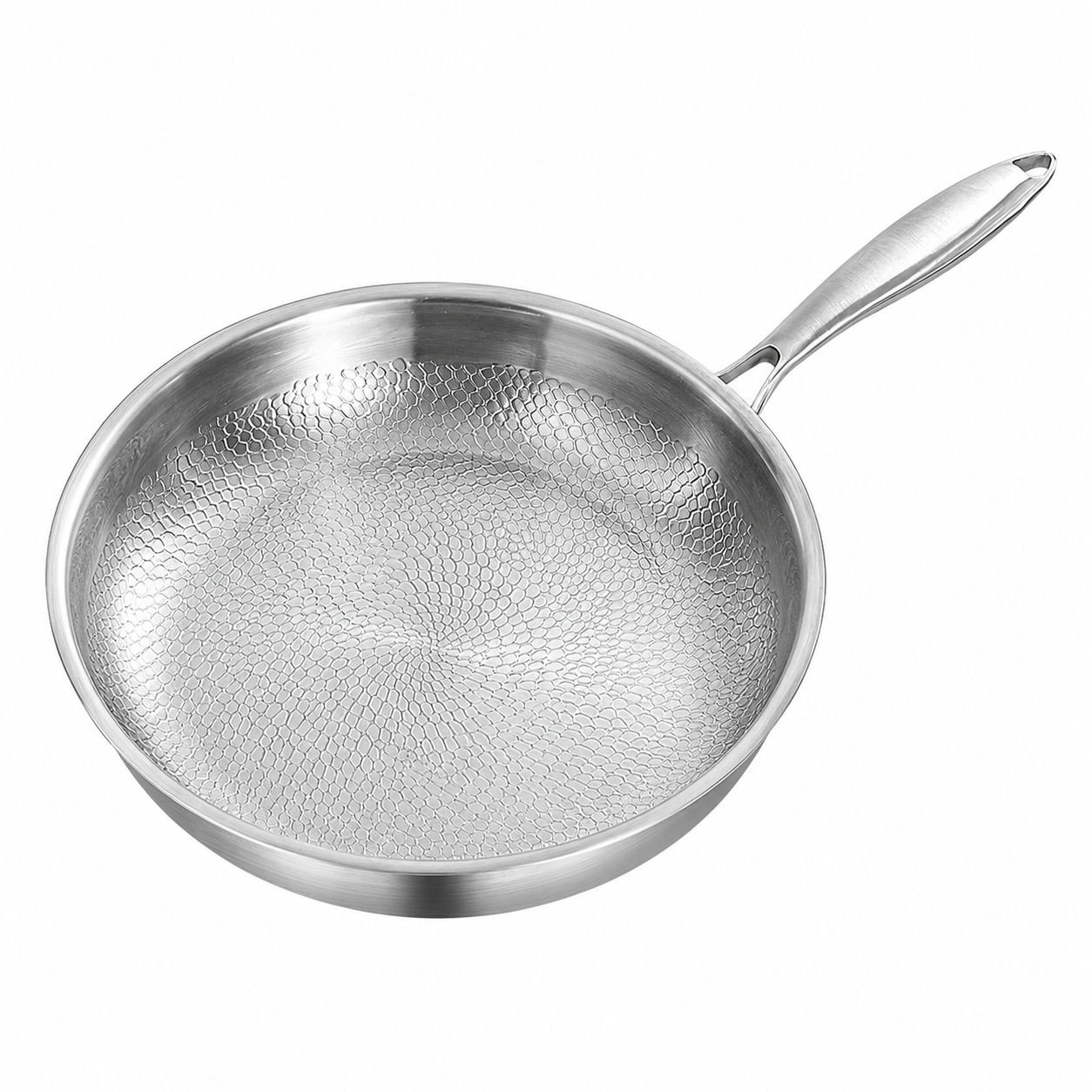 Uncoated Non-stick Frying Pan