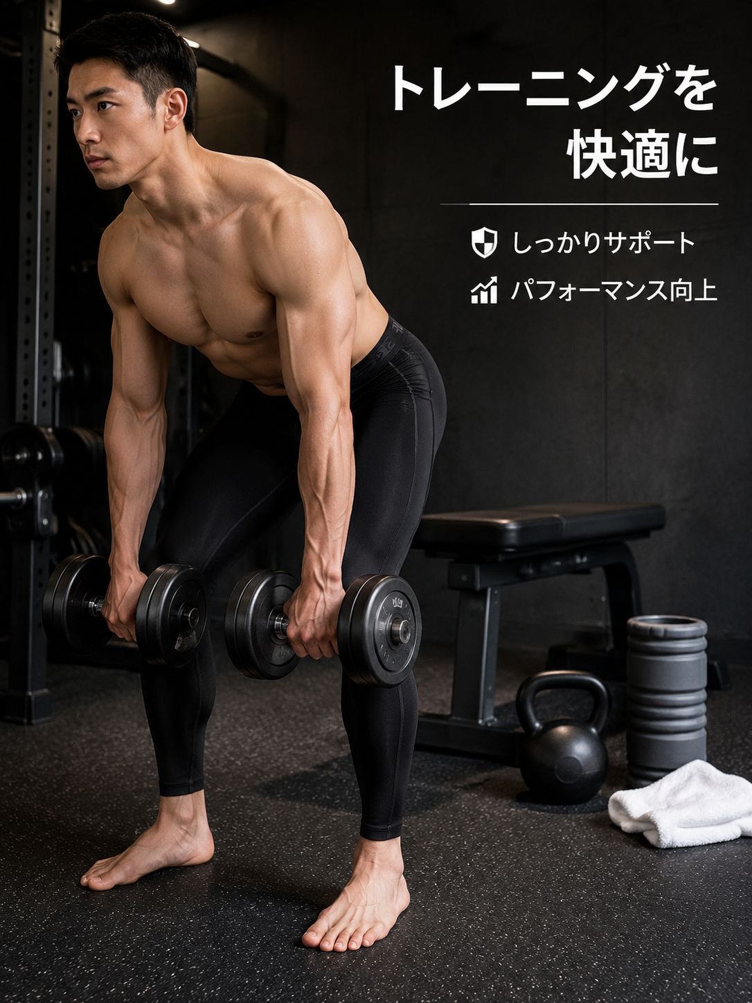 メンズスポーツタイツ 速乾高弾力コンプレッションランニングフィットネスパンツ（ロング/ショート）