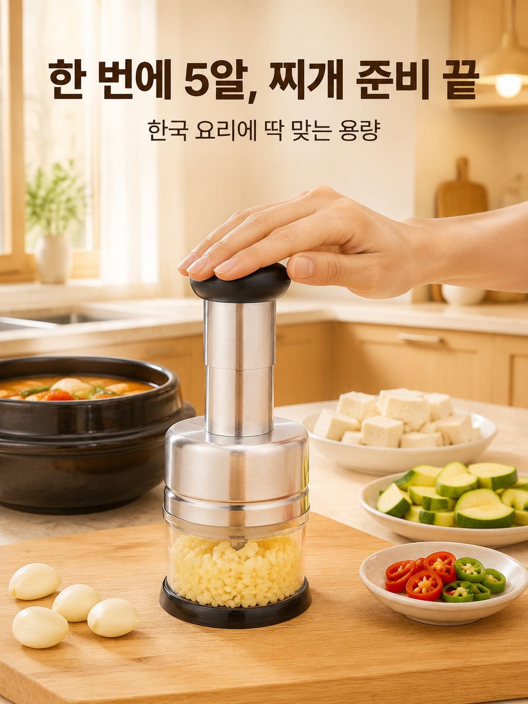 주방 다기능 마늘 분쇄기