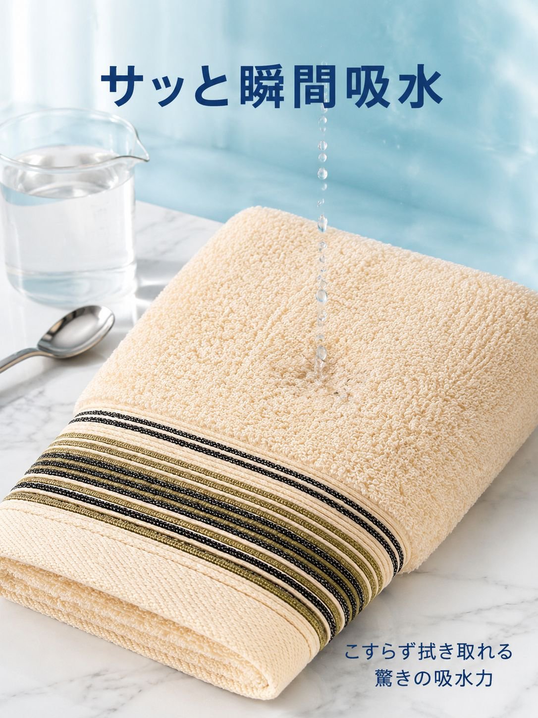 厚手やわらか全綿バスタオル
