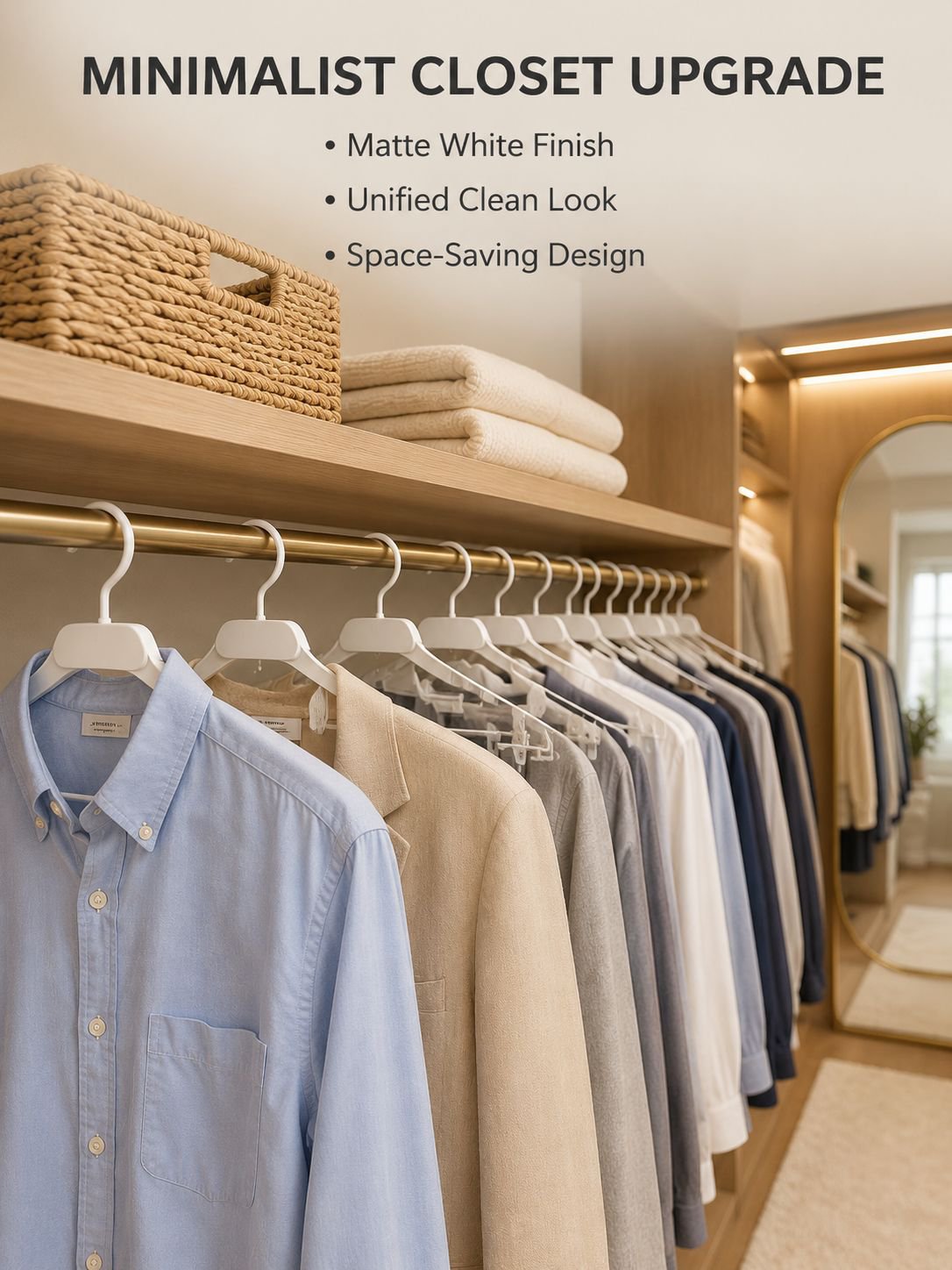 Seamless folding clothes hanger