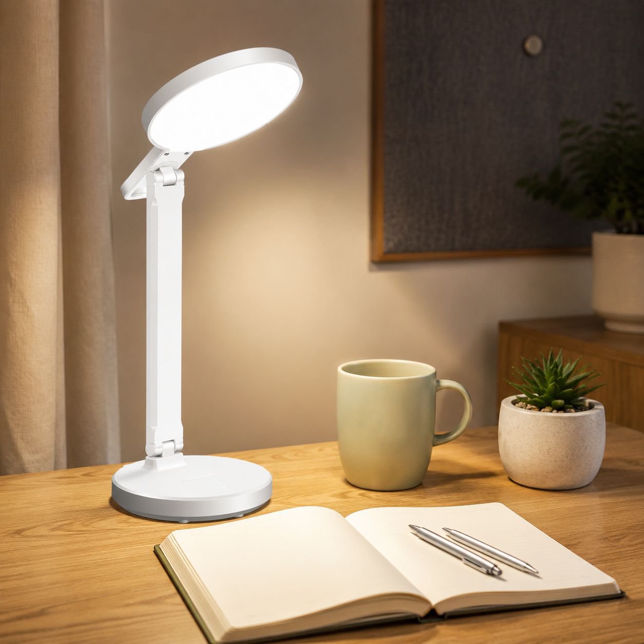 Foldable Dormitory Desk Lamp Student Study Reading Lamp
