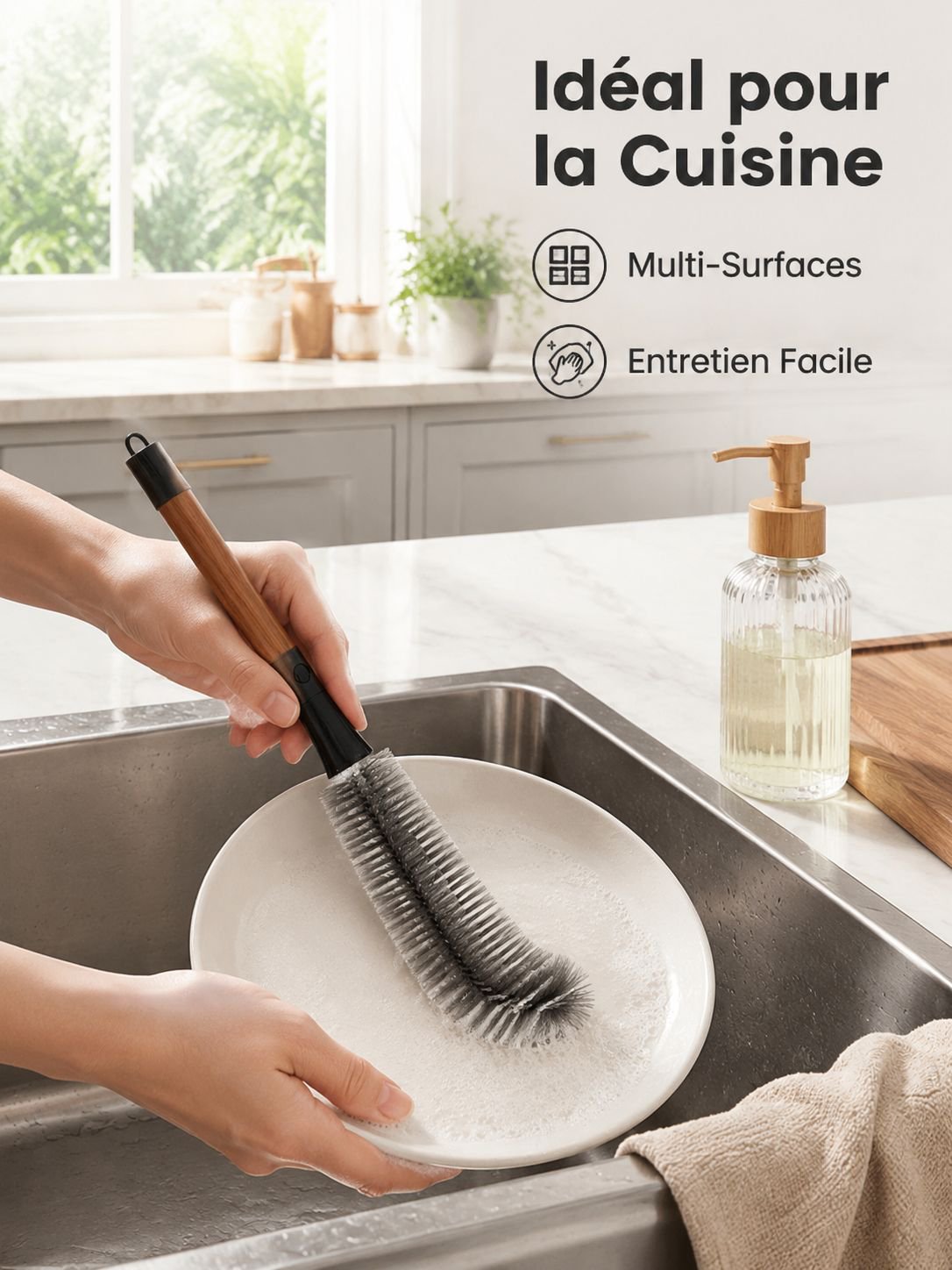 Brosse de nettoyage multifonction