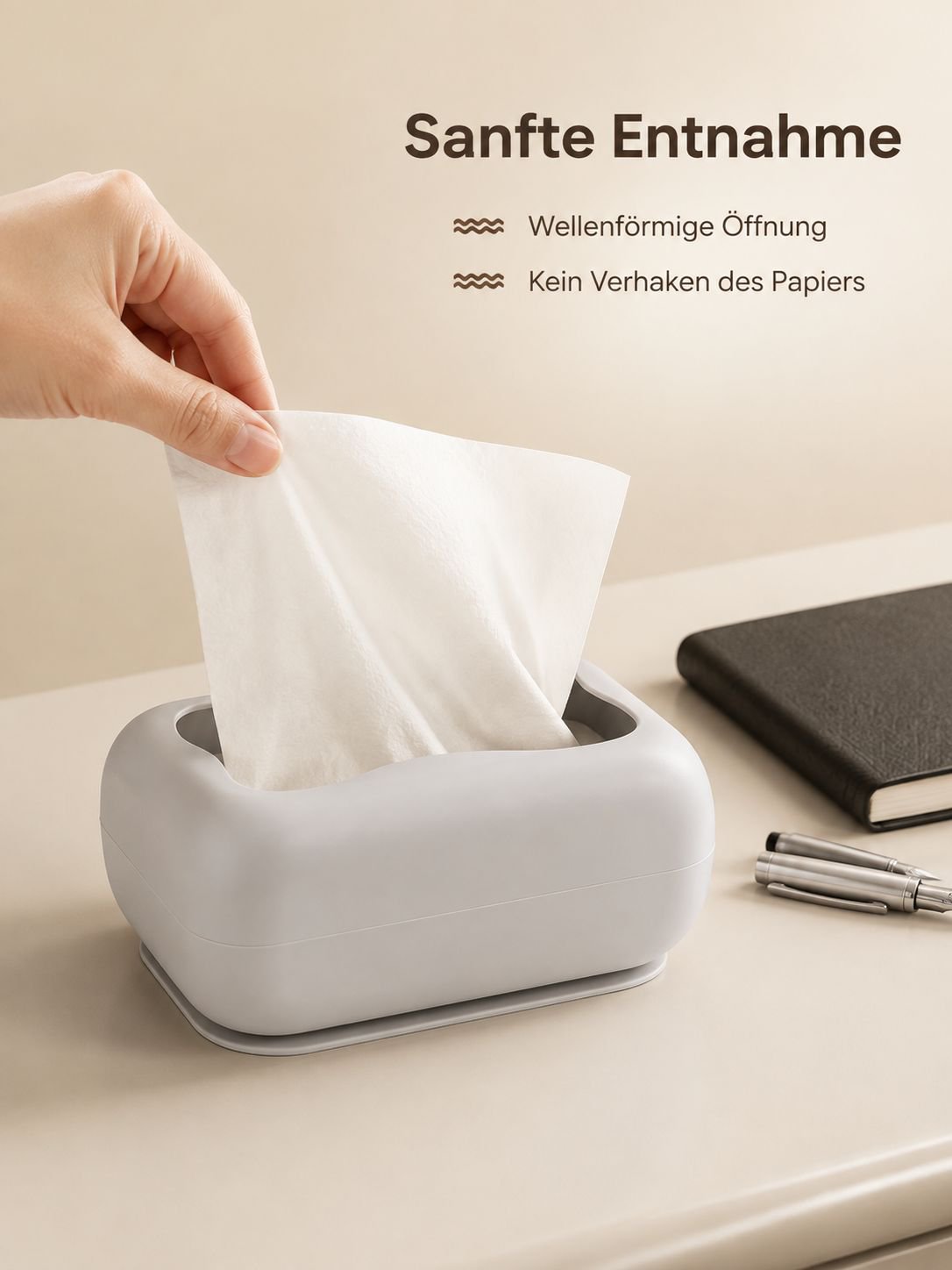 Wasserfeste Taschentuchbox aus Silikon für den täglichen Gebrauch