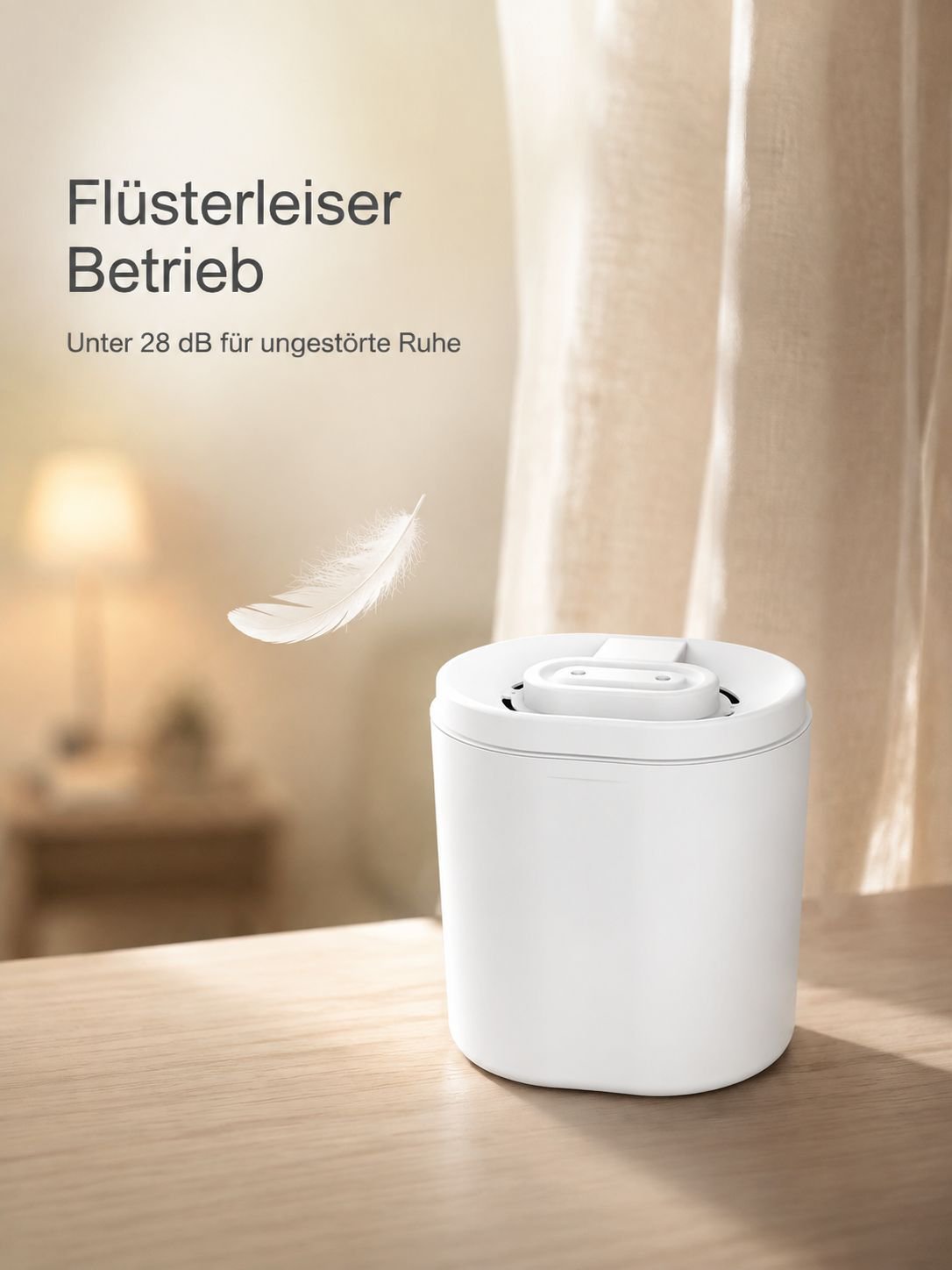 Effizienter Desktop-Luftbefeuchter für frische Luft