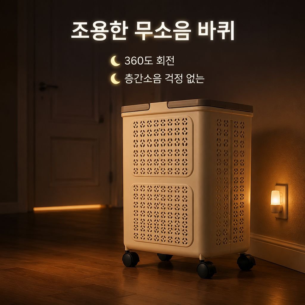 신상 대용량 바퀴 달린 빨래 바구니