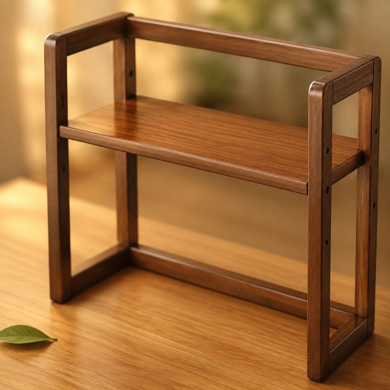 Organizador de escritorio en madera maciza ajustable