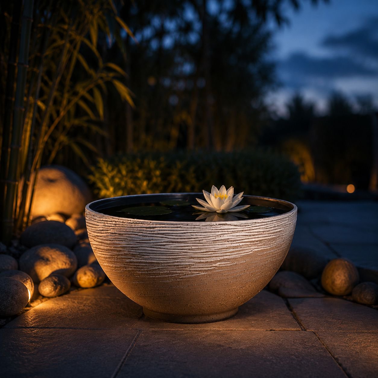 Decorative ecological fish tank lotus pot for home garden