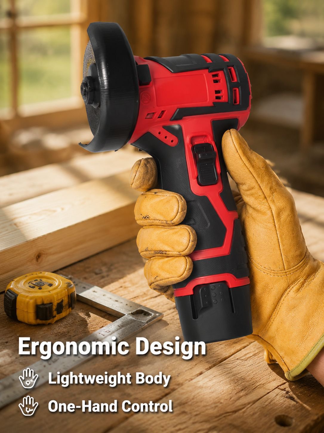 Rigid Lithium Portable Angle Grinder Sanding Tool