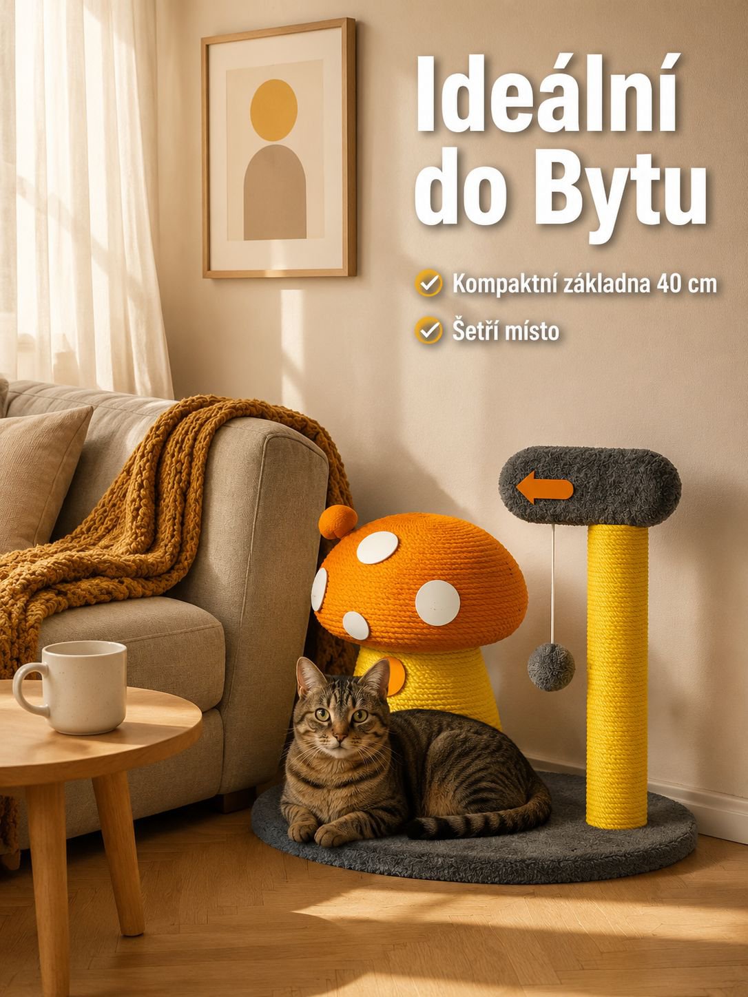 Houbový kočičí strom