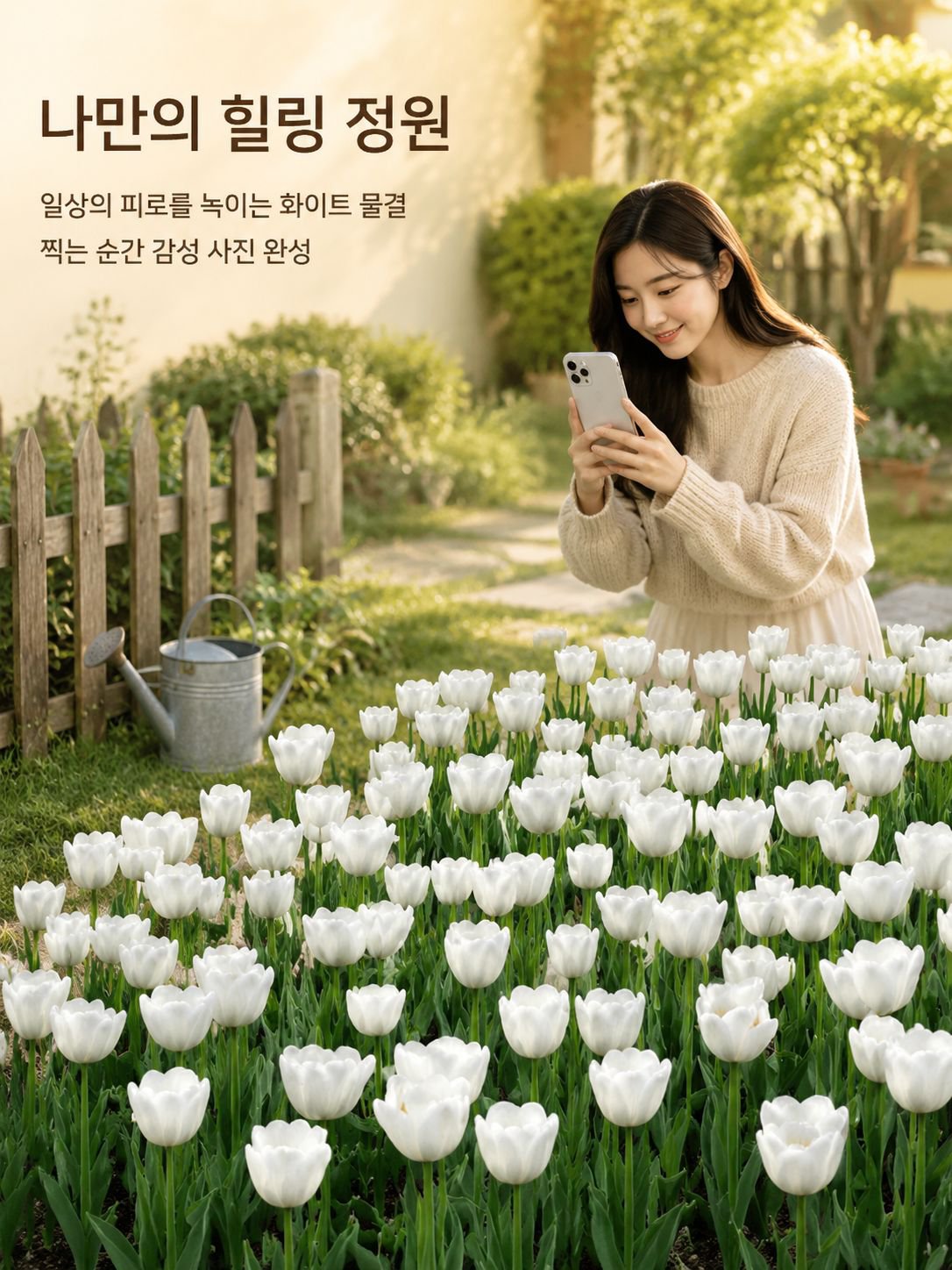 튤립 구근 꽃