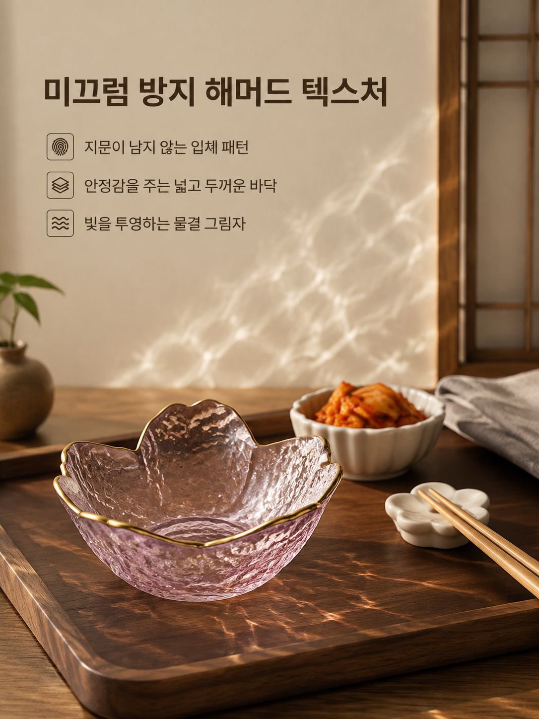 벚꽃 모양 샐러드 그릇