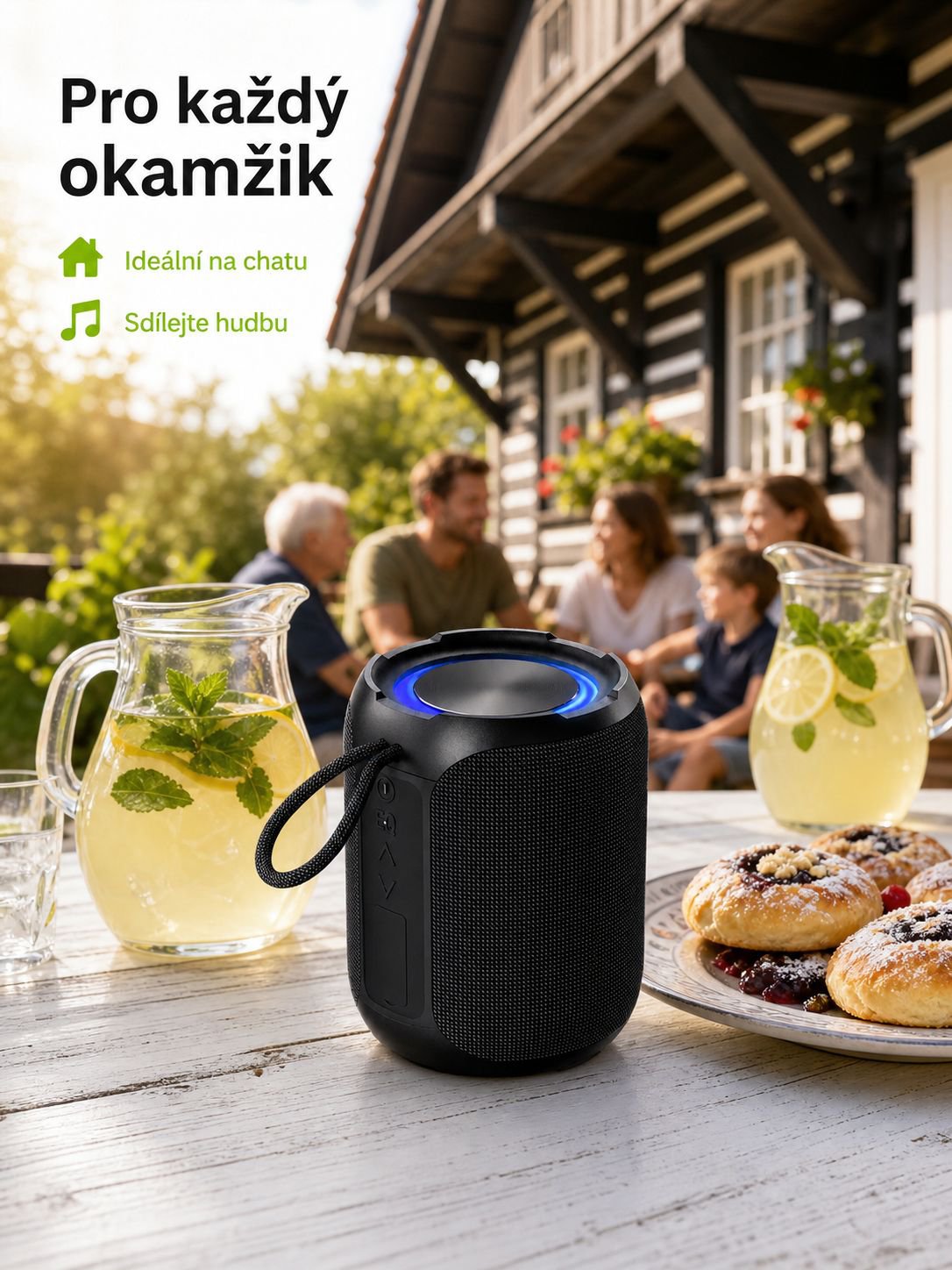 Bluetooth reproduktor odolný proti stříkající vodě