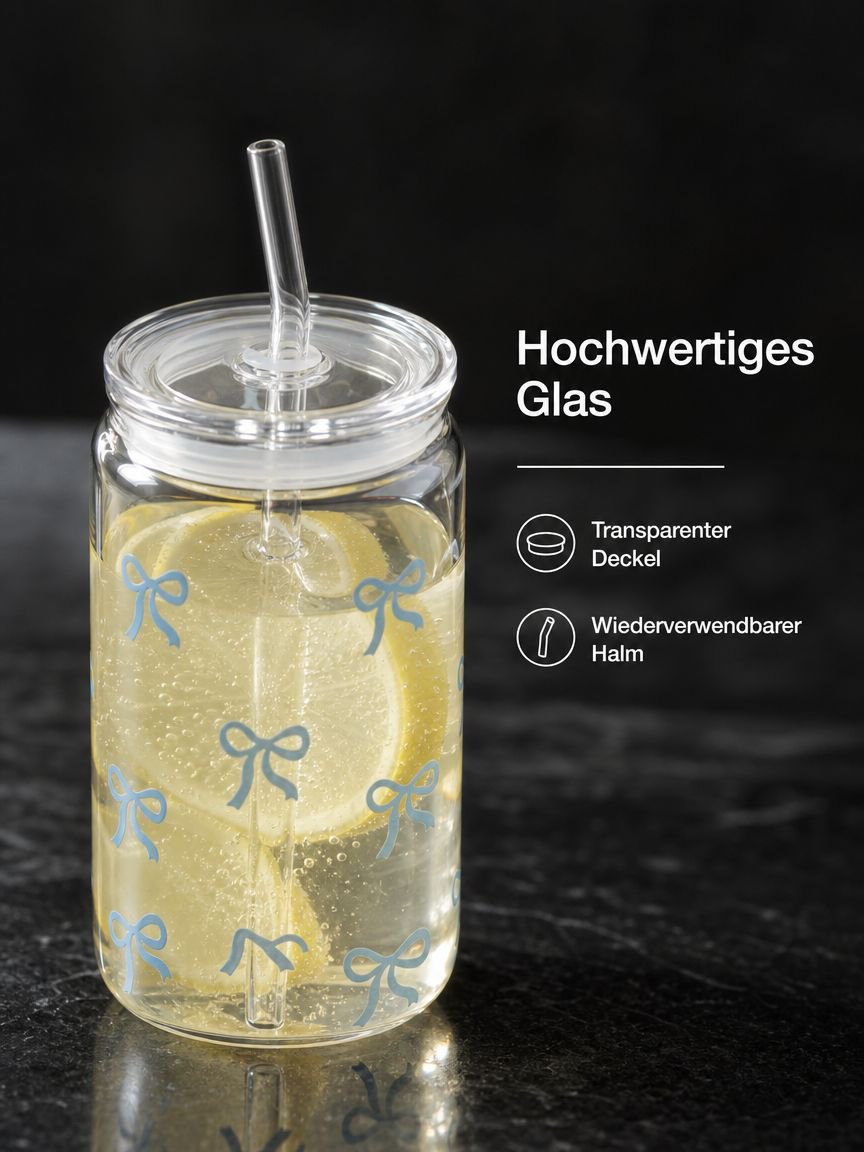Colabecher in Schleifenform, großes Fassungsvermögen, Saft- und Kaffeebecher, niedlicher und erfrisc