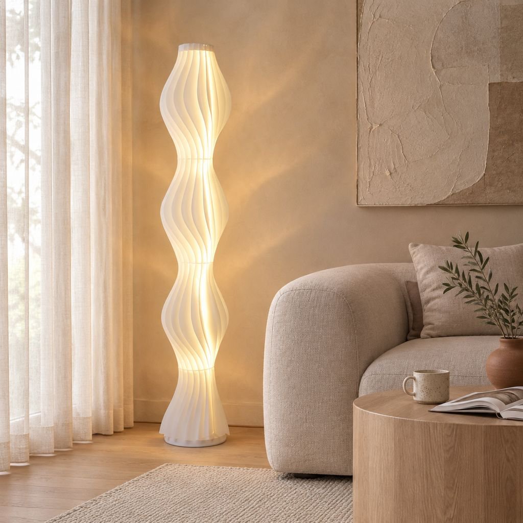 Grass Skirt Floor Lamp for Bedroom and Living Room