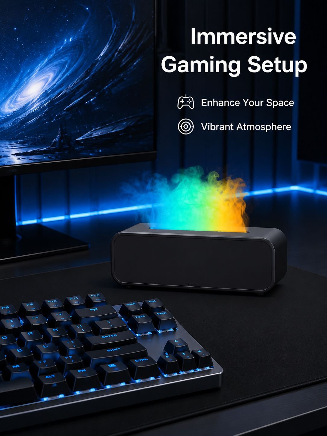 Cool Sound-Pickup Dynamic RGB Atmosphere Aroma Diffuser