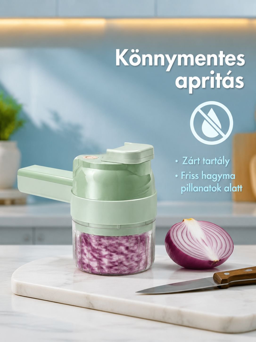Többfunkciós aprítógép sajt reszeléséhez