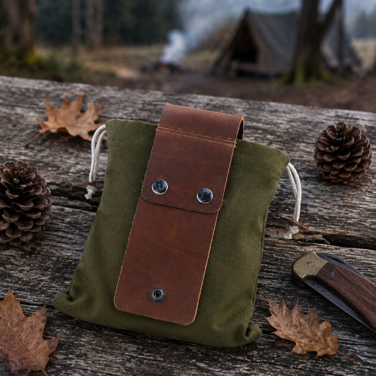 Sac de récolte en toile robuste