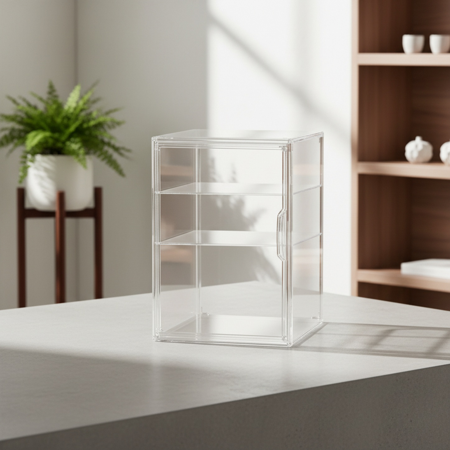 Boîte d'exposition en acrylique pour figurines