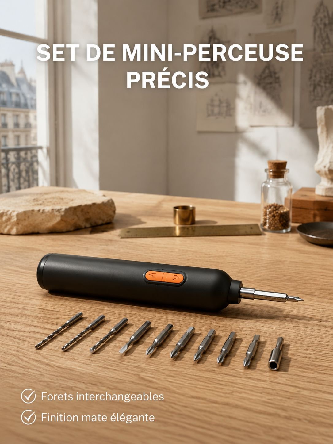 Ensemble de petite perceuse à main automatique multifonction
