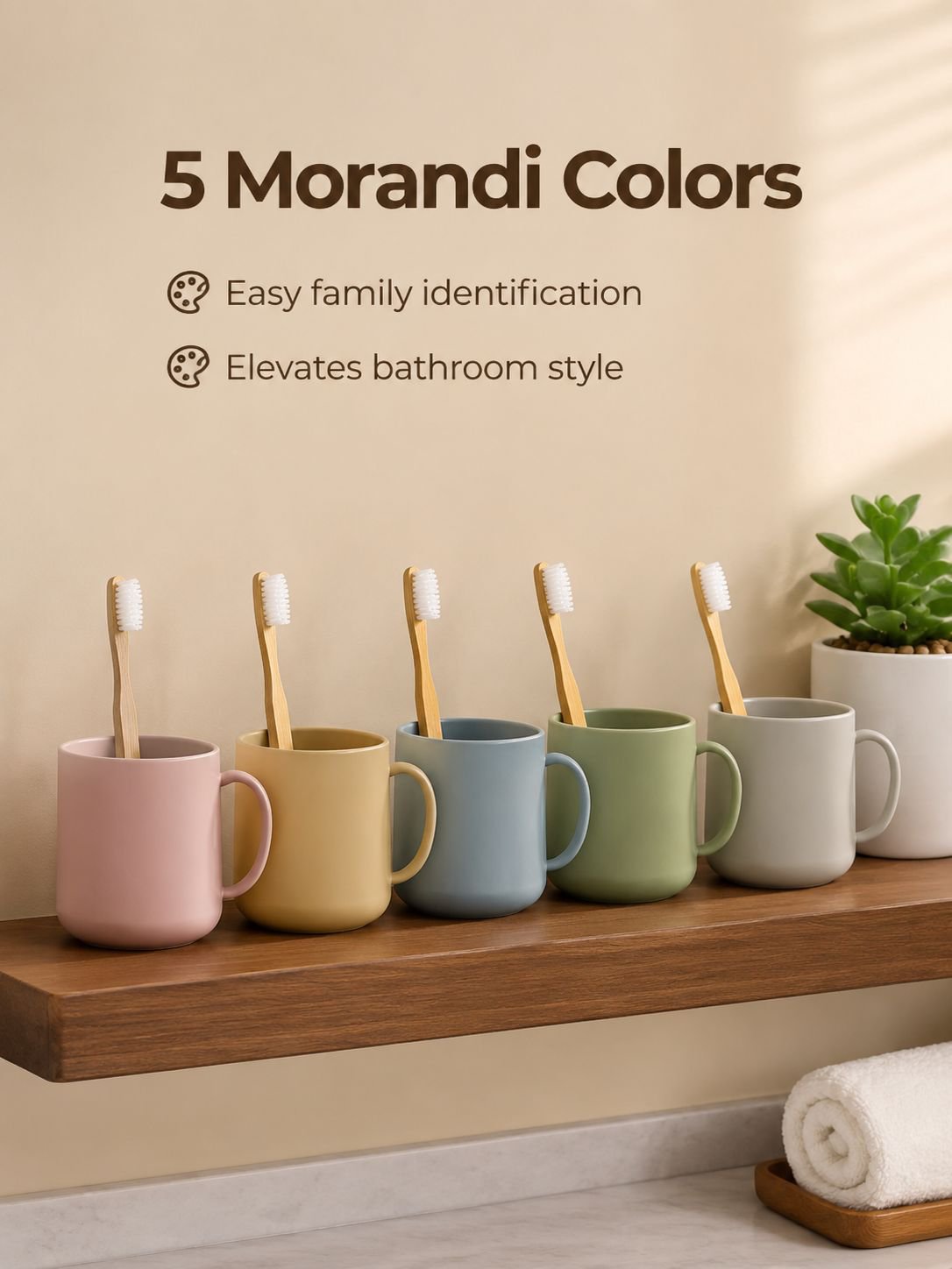 Thick, simple and fashionable mouthwash cup