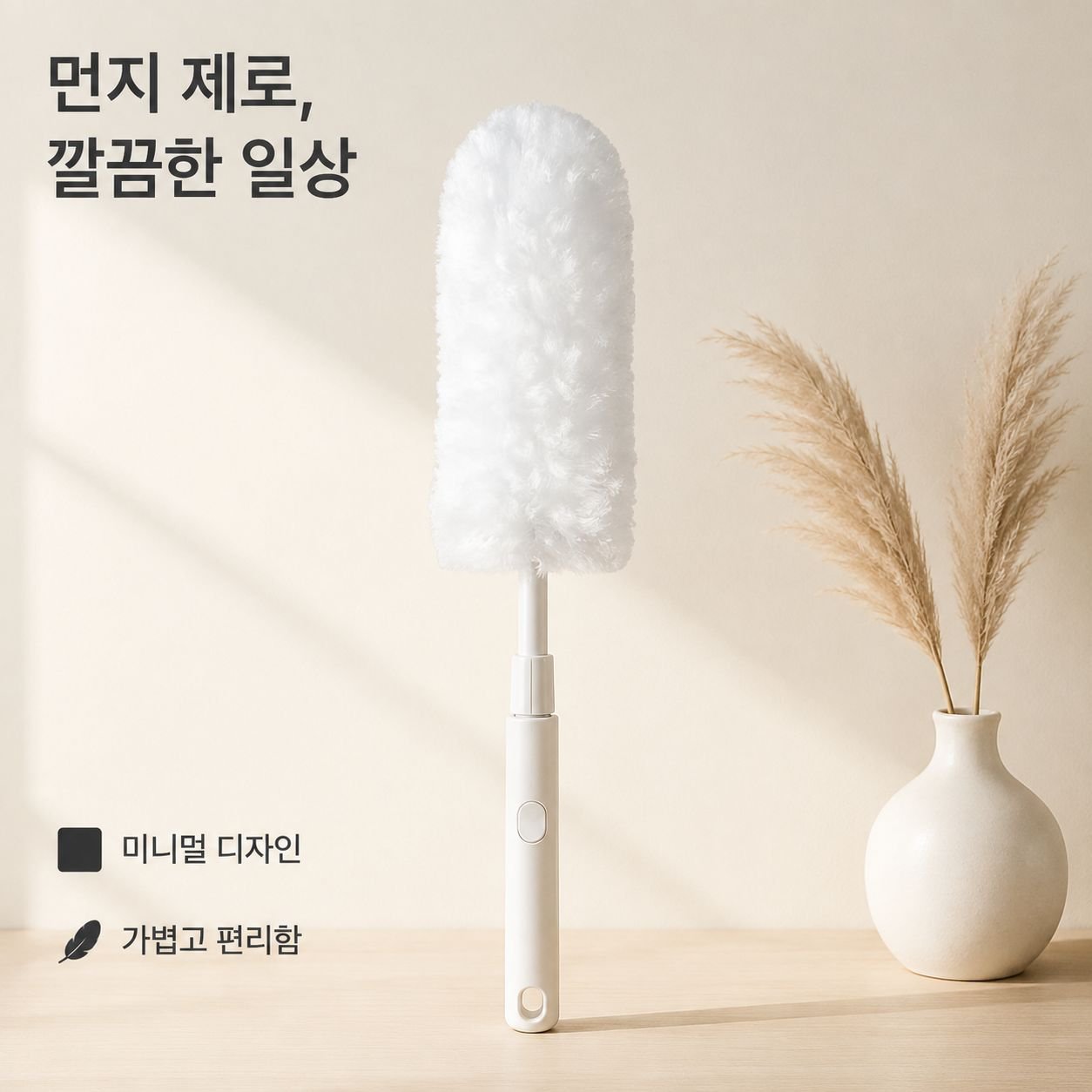 정전기 흡착식 접이식 먼지떨이