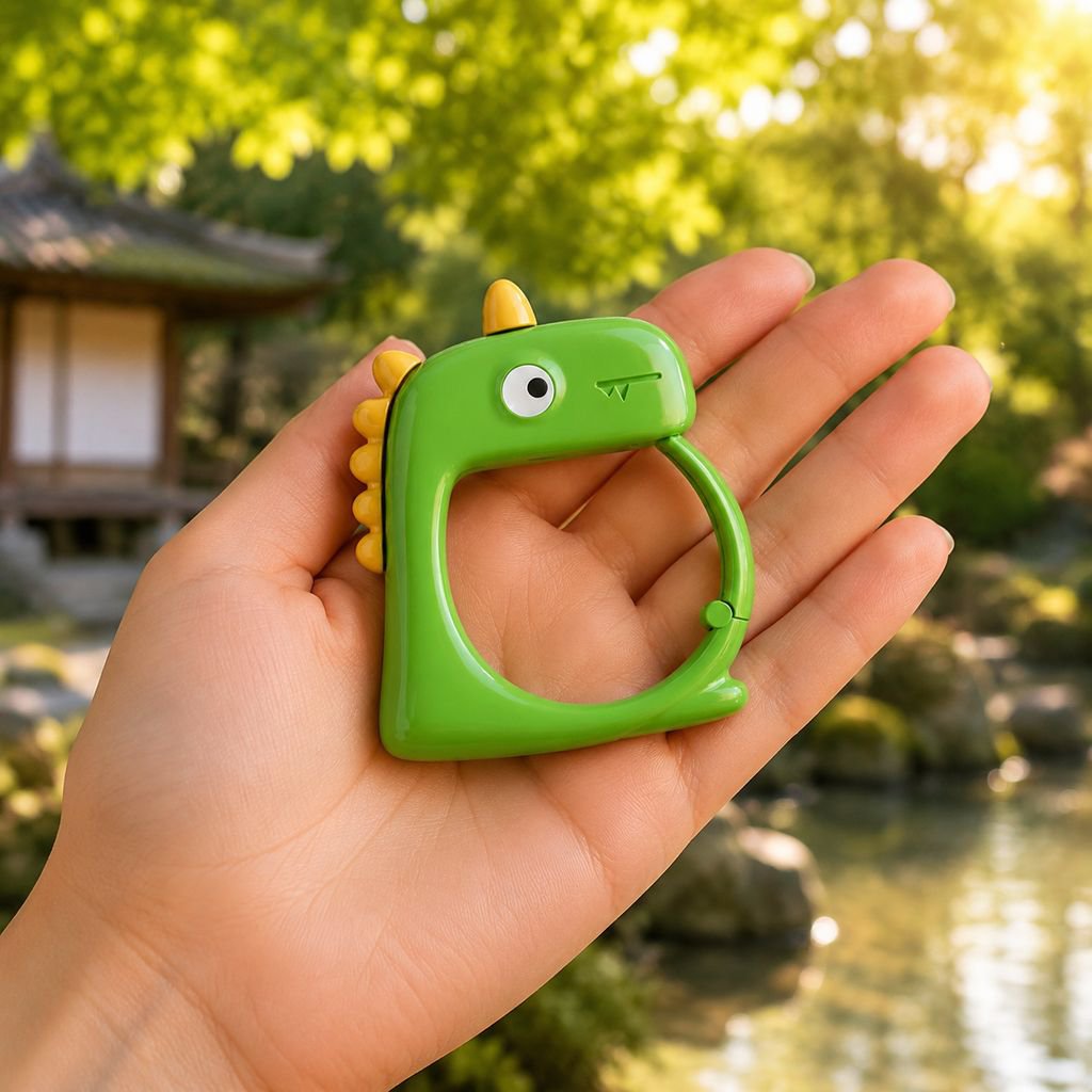 穴あけ不要で壁を傷つけない恐竜フック