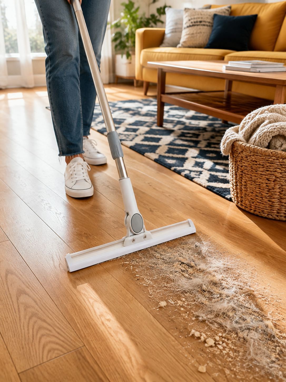 Multipurpose floor scraper for bathroom and home use