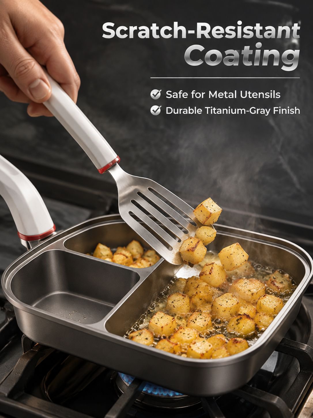 Durable Titanium Breakfast Fry Pan