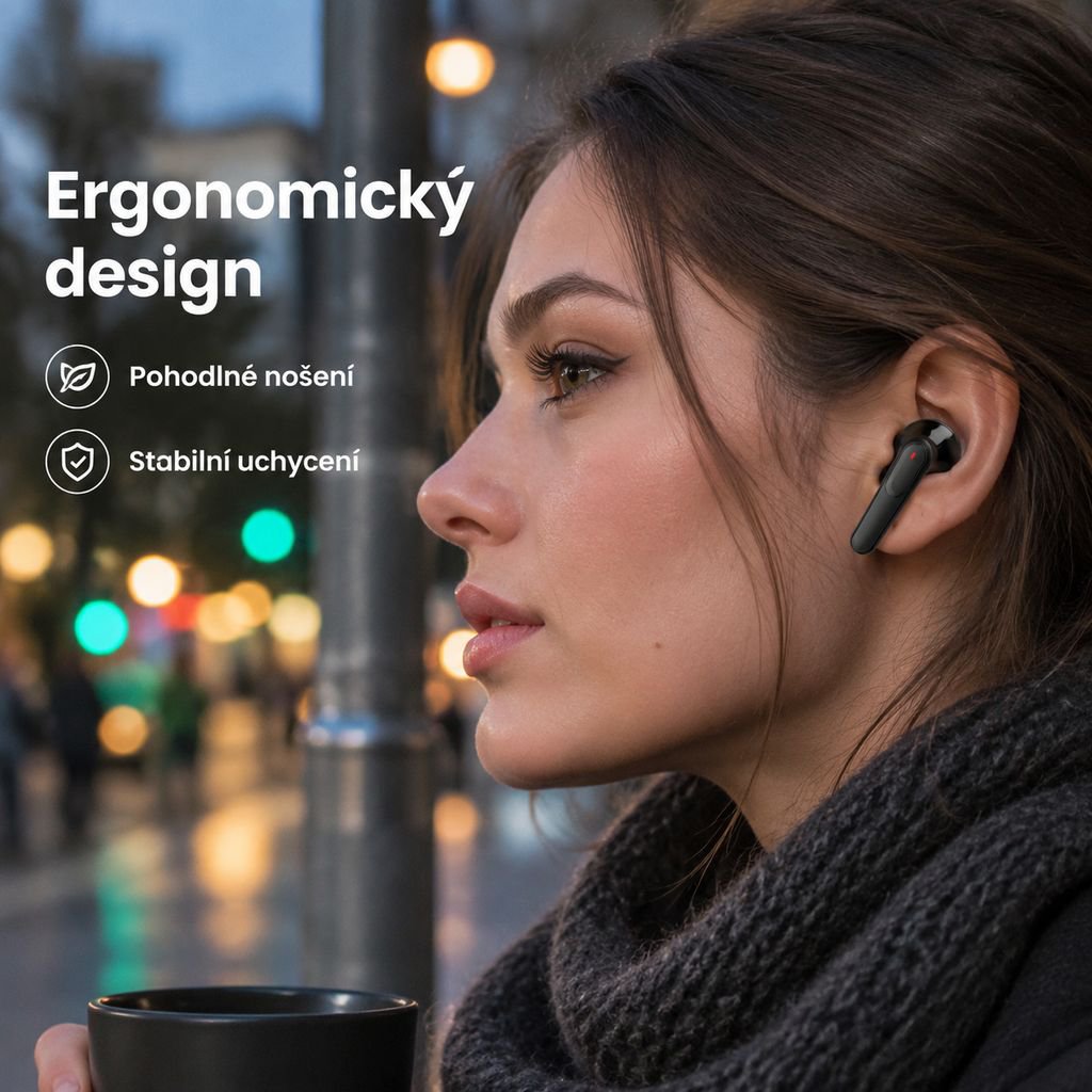 Bezdrátová TWS herní sluchátka do uší s potlačením hluku Bluetooth