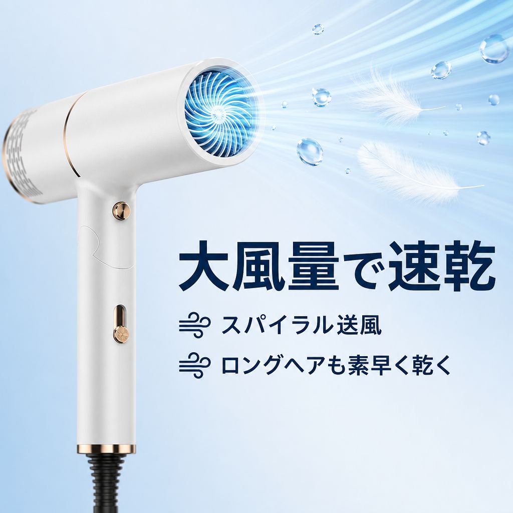 大風量速乾ドライヤー 家庭用