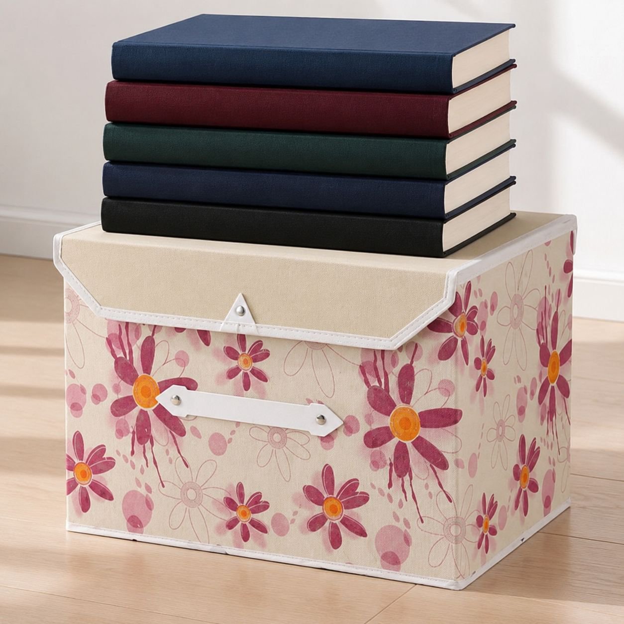 Neatly organized home with storage bins