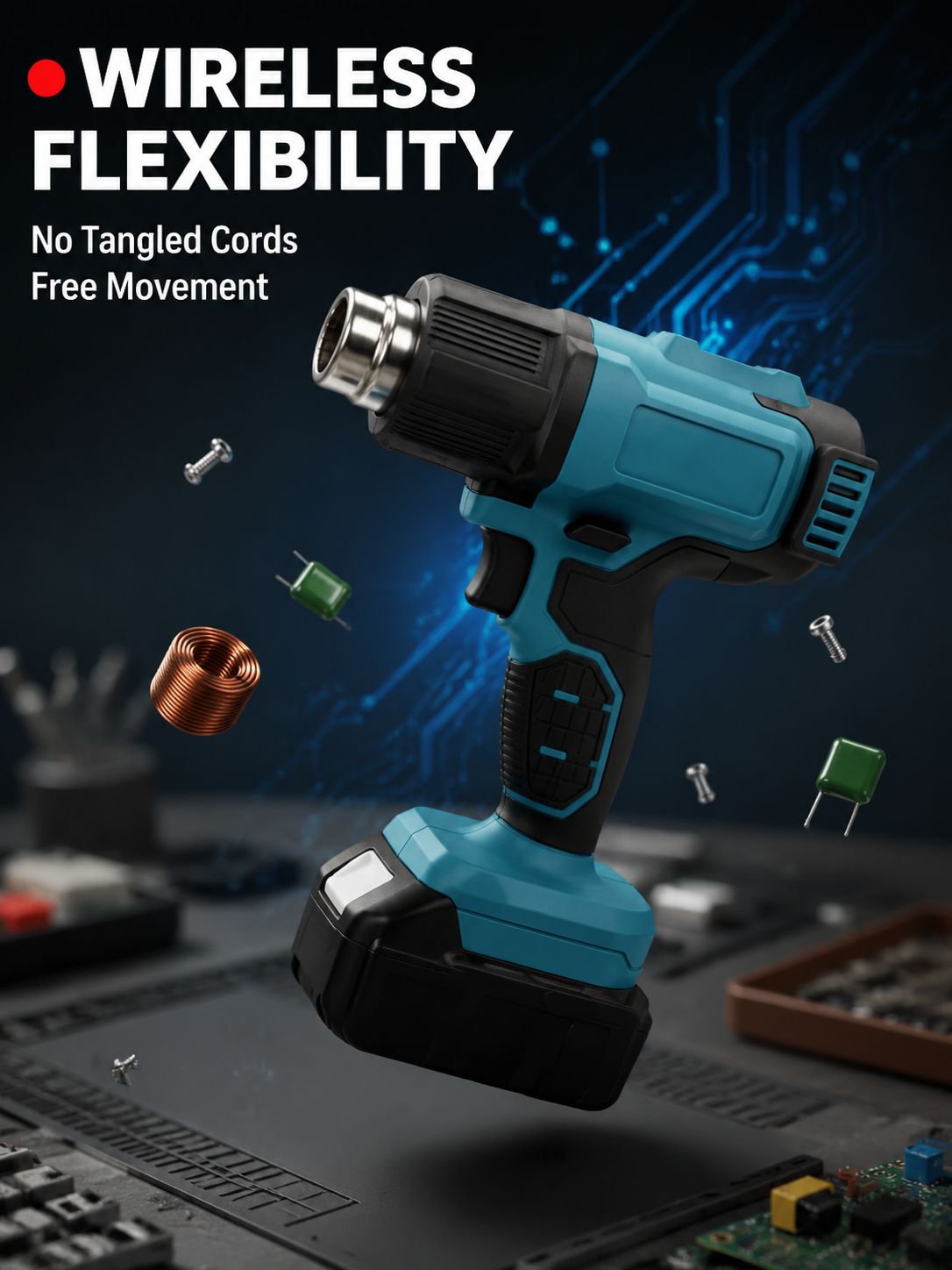 Wireless Cell Phone Repair Small Industrial Hot Air Gun
