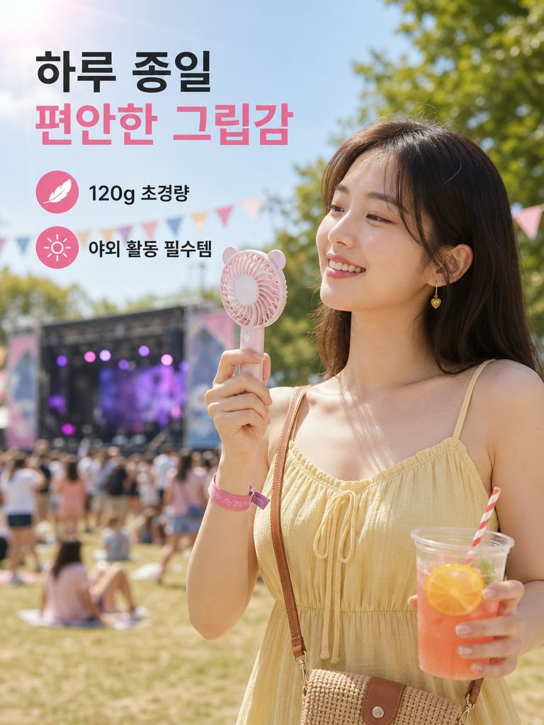 미니 휴대용 손선풍기