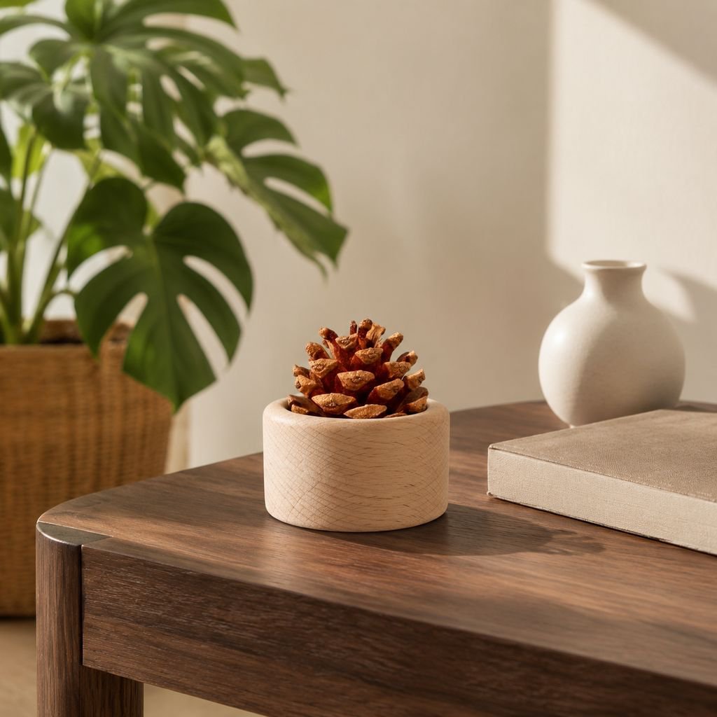 Dekoration mit Kiefernzapfen-Diffusor