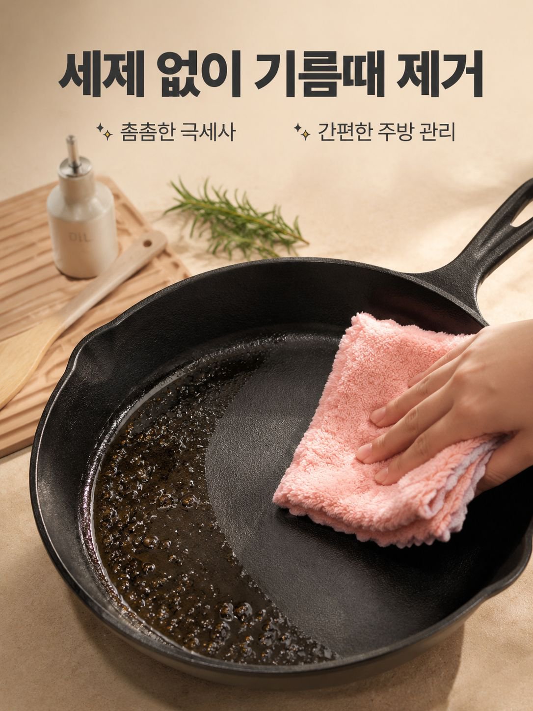 산호 양털 주방용 행주