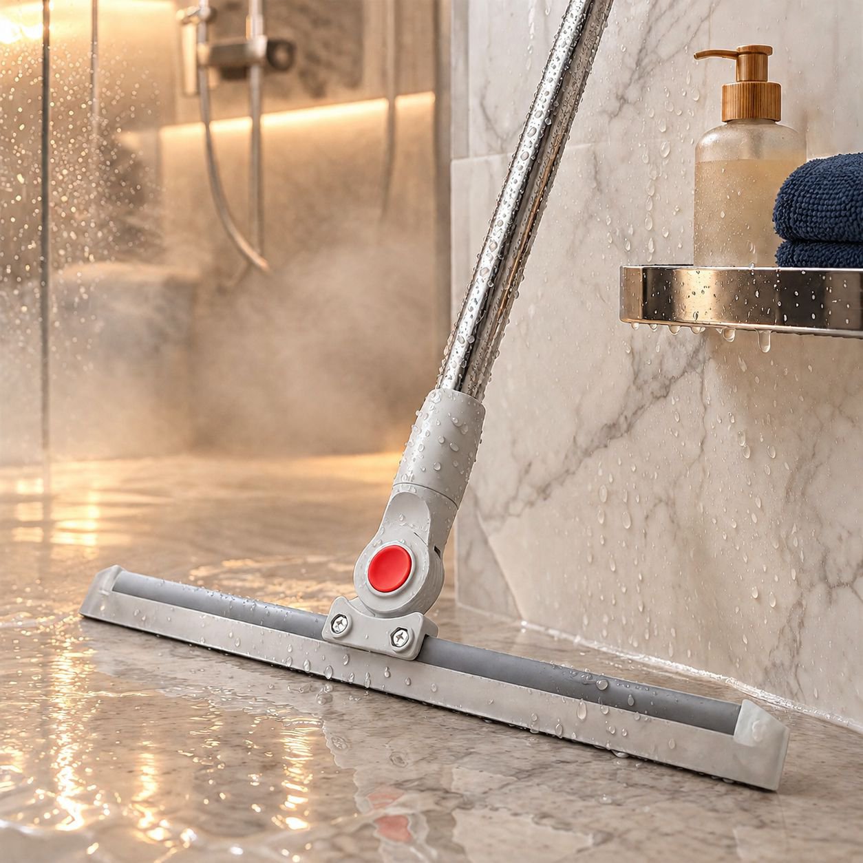 Flexible squeegee for window and mirror cleaning
