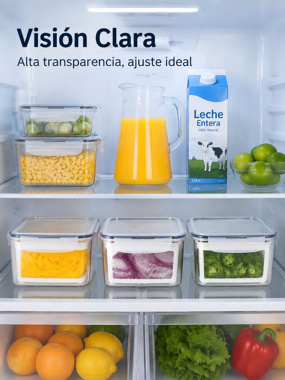 Caja conservadora con escurridor