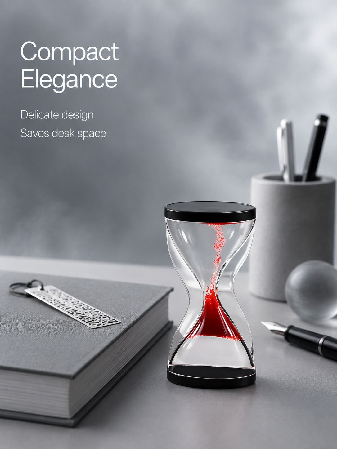 Creative Home Decor Decompression Rising Hourglass Timer, Stress Relief Gadget, Craft Ornament, Home