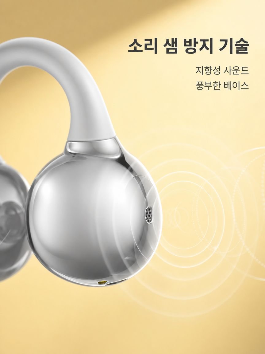 편리하고 실용적인 귀걸이형 블루투스 이어폰