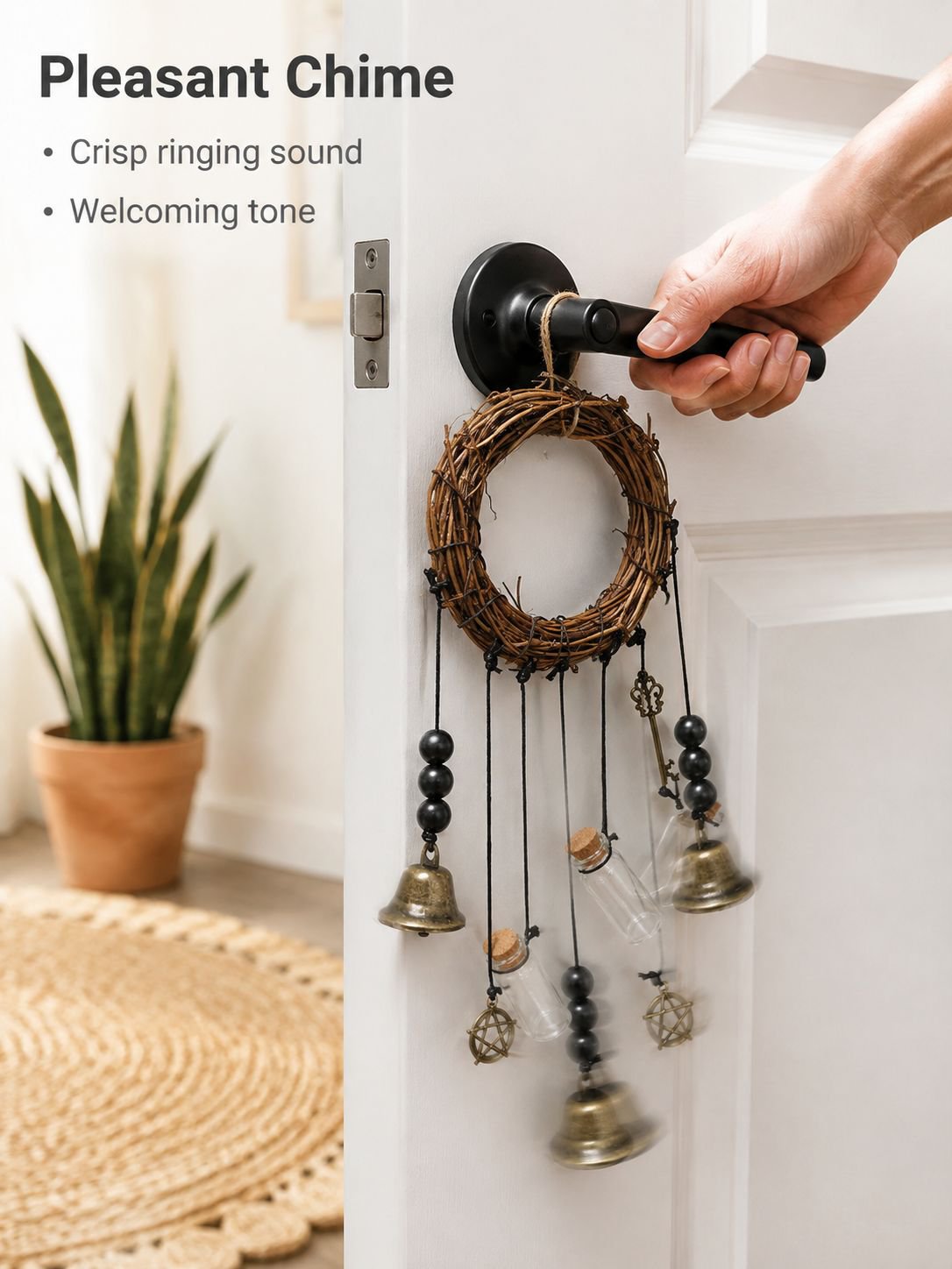 Bohemian witch doorbell decoration