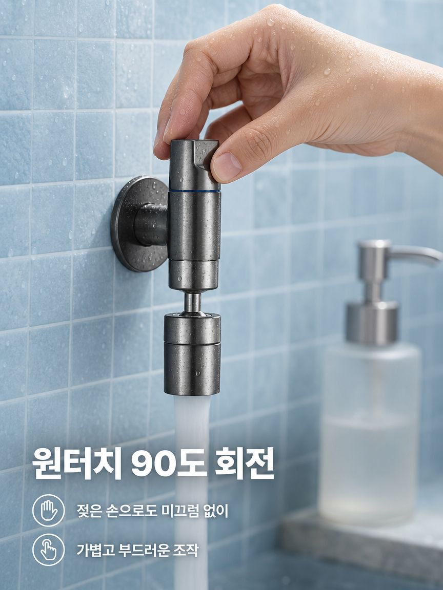 걸레 세척대 수도꼭지