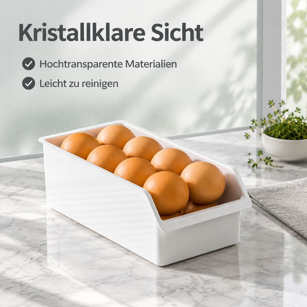 Transparenter Kühlschrank-Organizer