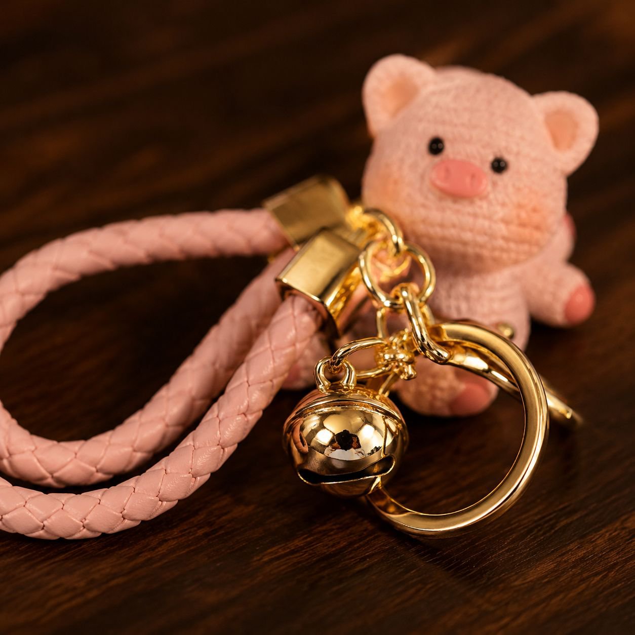 Accesorio decorativo para coche, llavero de cerdito