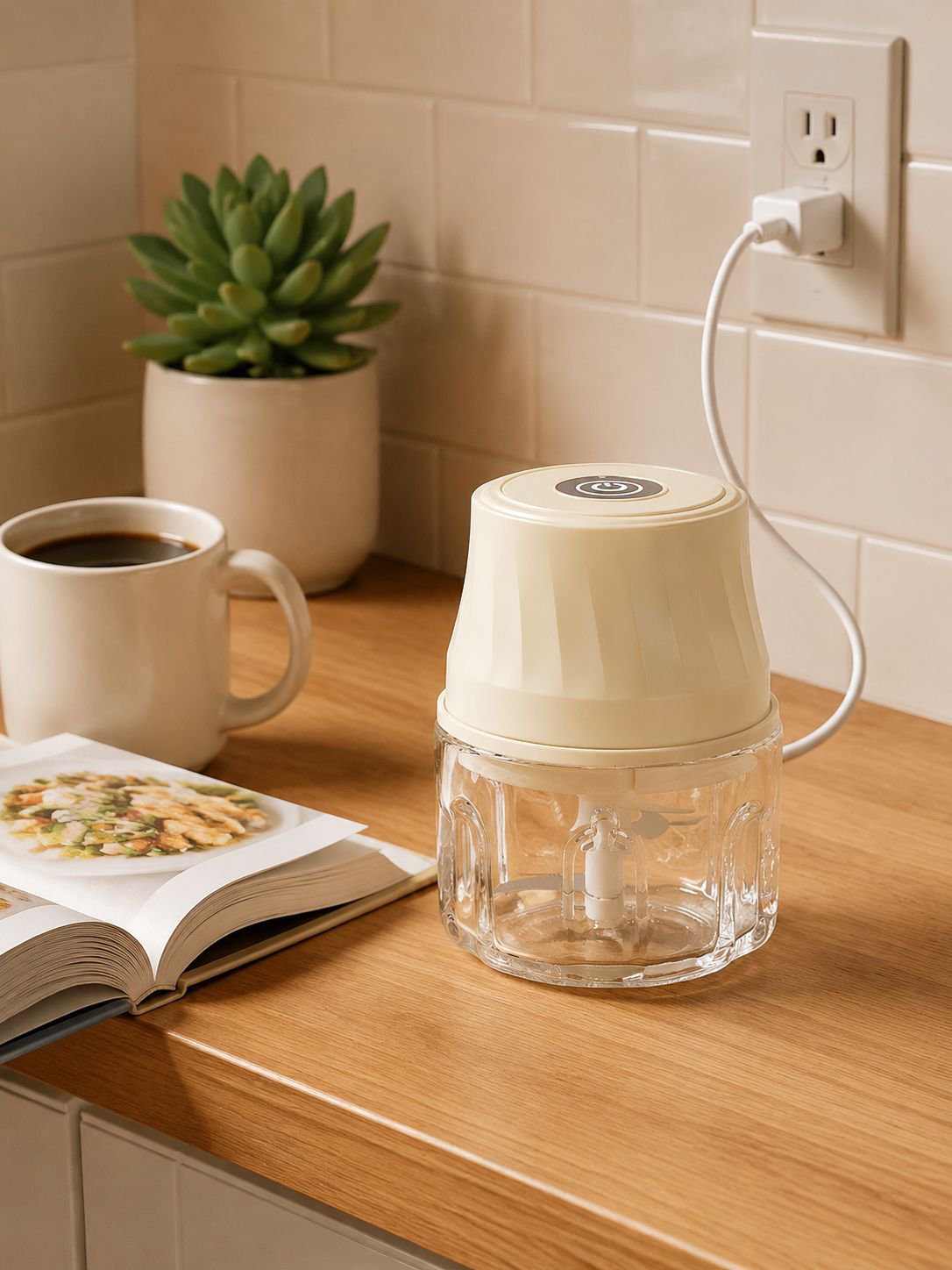 Picadora compacta para ingredientes frescos y rápidos