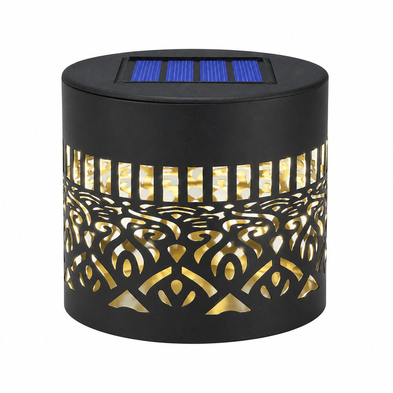 Waterproof Solar Courtyard Wall Lamp, Auto Sensor Mandala Decorative Light