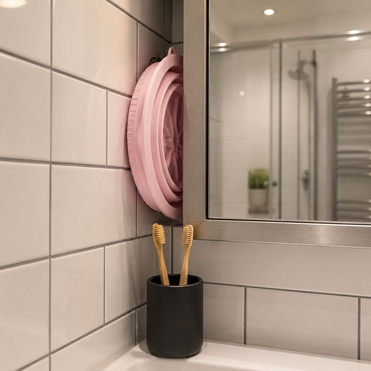 Durable silicone washbasin with ergonomic handles
